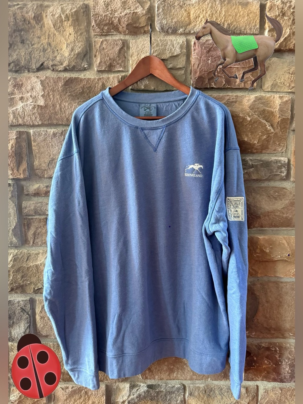 Keeneland Men’s Crewneck Sweatshirt - Light Blue -XXL